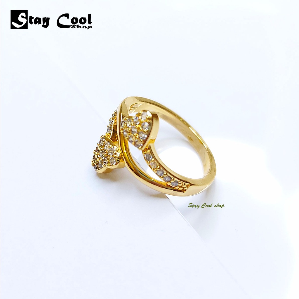 Cincin Wanita Mewah Anti Karat dan Luntur Model Terbaru 2021 / Cincin Wanita Korea Elegant bisa cod