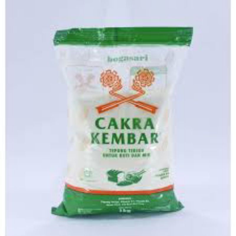 

Tepung Cakra Kembar kemasan 1kg