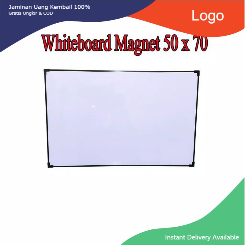 

Termurah Whiteboard Magnet 50 x 70 / Papan Tulis Magnet Murah