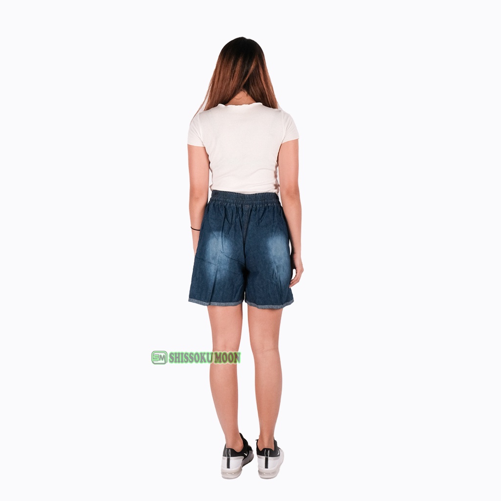 Celana Pendek Wanita Model Hotpants Bahan Denim