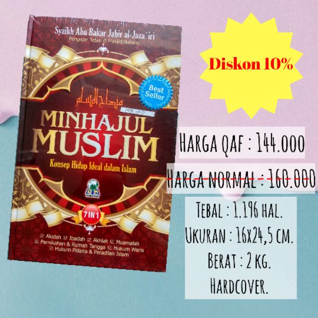 Minhajul Muslim | DISKON 10 % | Buku Kajian Sunnah
