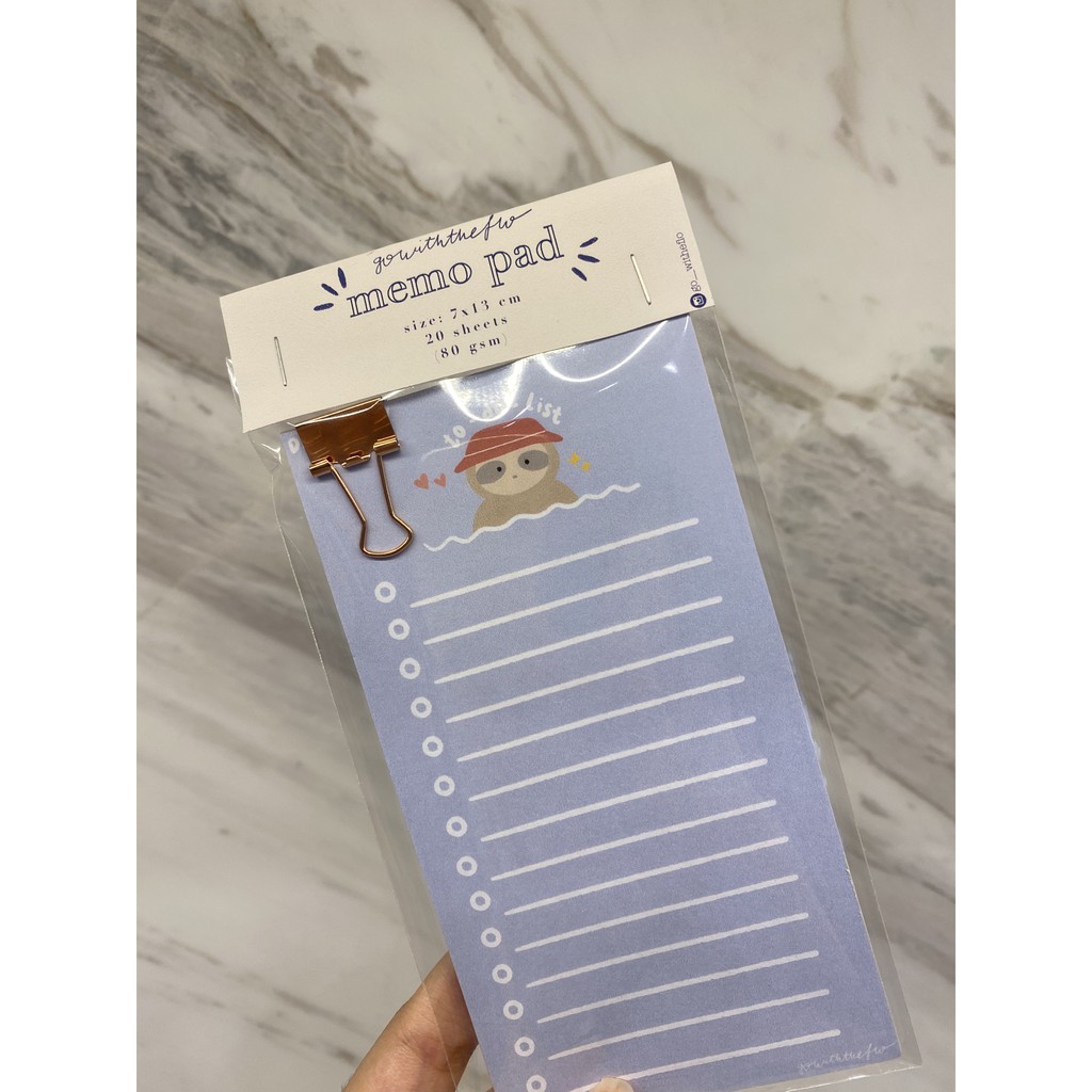 

Sloth To-Do List Memo Pad