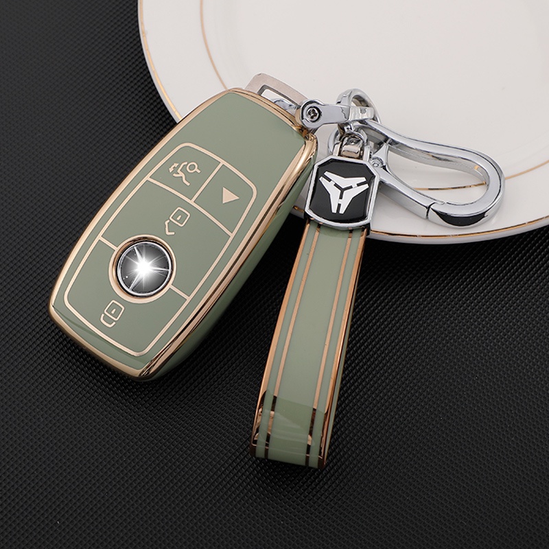 Casing Kunci Mobil 2-4 Tombol Bahan TPU Untuk Mercedes Benz A C E S G GLS Class W177 W205 W213 W222 G63 X167 Maybach