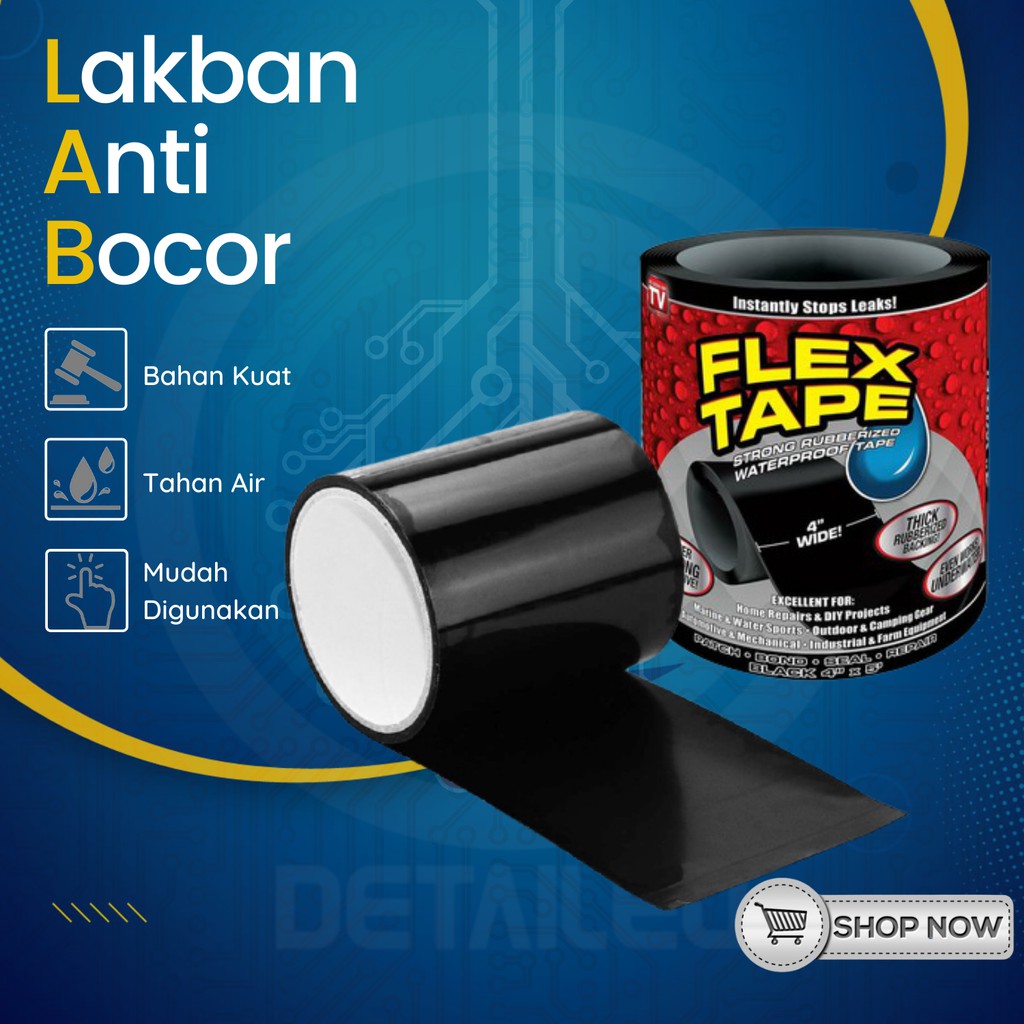 

Magic Tape Lem Pletser Lakban Super Kuat Anti Bocor Anti Air Flex Tape
