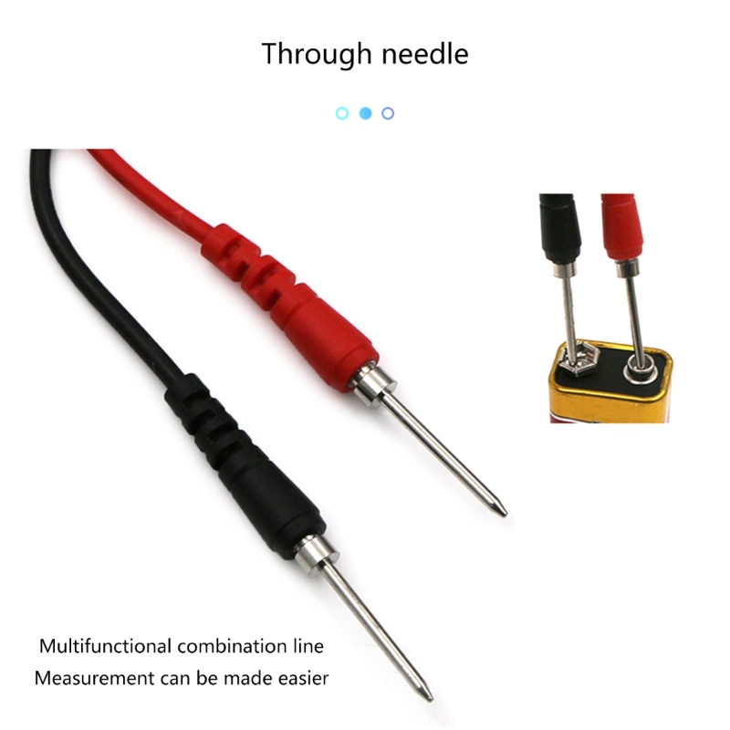 Btsg Multimeter Test Leads Kit Dengan Probe Jarum 4mm Banana Plug Alligator Clip