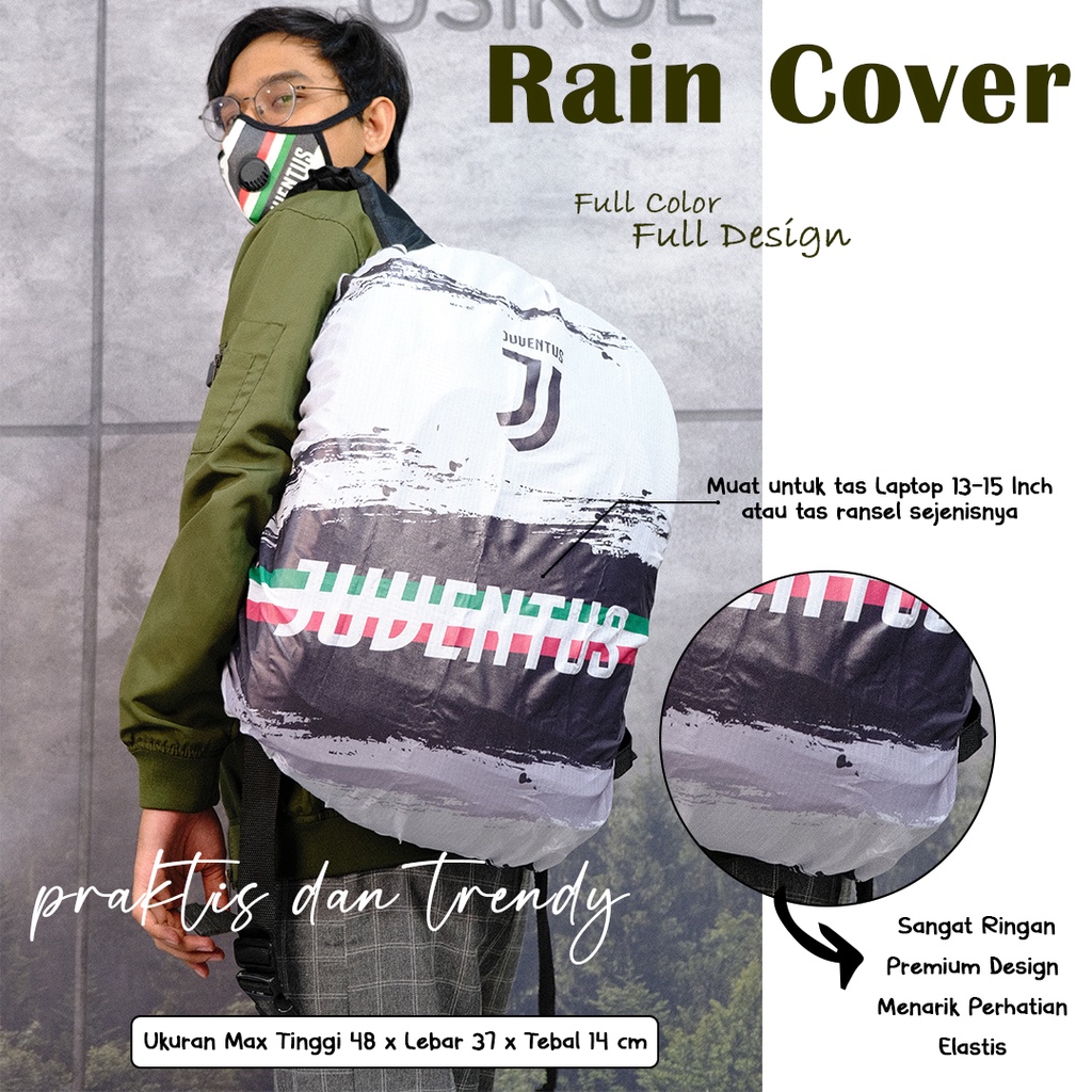 Tas Anti Air Waterproof Pria Wanita Oversize || Rain Cover Bag Digital Printing || Motif Custom || Desain Suka Suka ukuran 35L