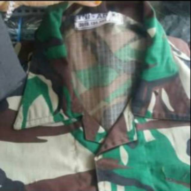 Setelan loreng malvinas/baju pdl tni/seragam loreng tni