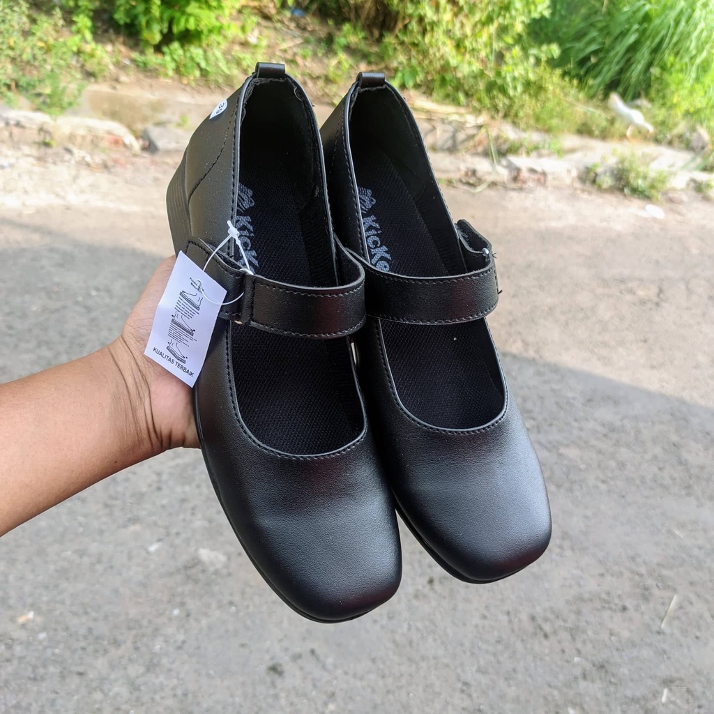 Sepatu Pantofel Paskibraka Hak 3cm Size 37-41 Sepatu Sekolah Perempuan Sepatu Paskib Hitam Fantovel Sepatu Hitam Guru Wanita Kerja Kantor