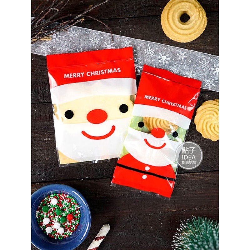 

Plastik sealer fancy natal cookies bag Christmas 100pcs