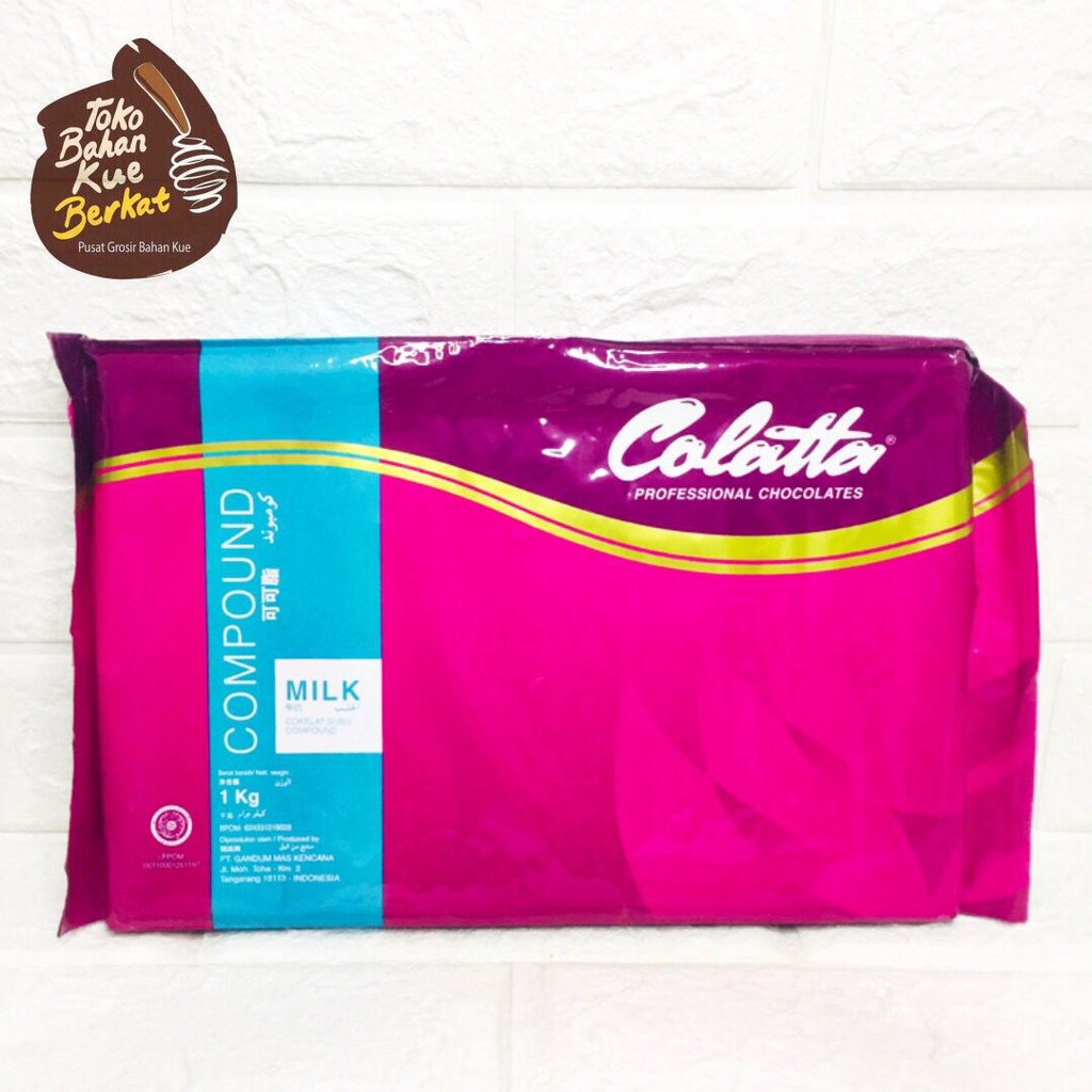 COKLAT BATANG COLATTA MILK 1 KG / COKELAT CHOCOLATE COMPOUND / CTN ( 12 KG)