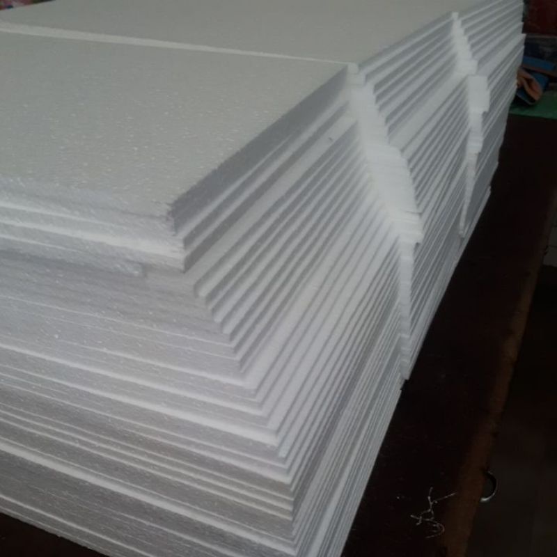 

gabus putih polos/sterofoam UK 34x50x1cm