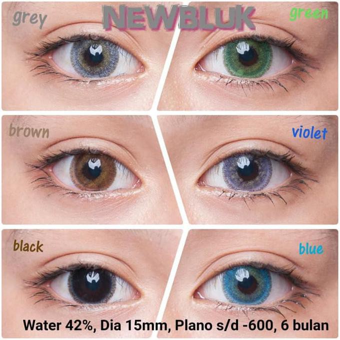 PAKET SOFTLENS NEWBLUK DIA 15MM + CAIRAN X2 60ML + PINSET + LENSCASE / COD INSTAN SAMEDAY / LENSA KONTAK / PAKET MURAH