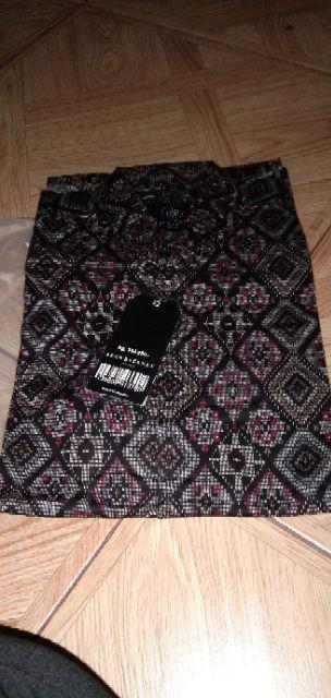 Mcw165 Kemeja Batik Songket Diamond Hitam Slimfit / Kemeja Batik Panjang Kemeja Batik Pria Terlaris