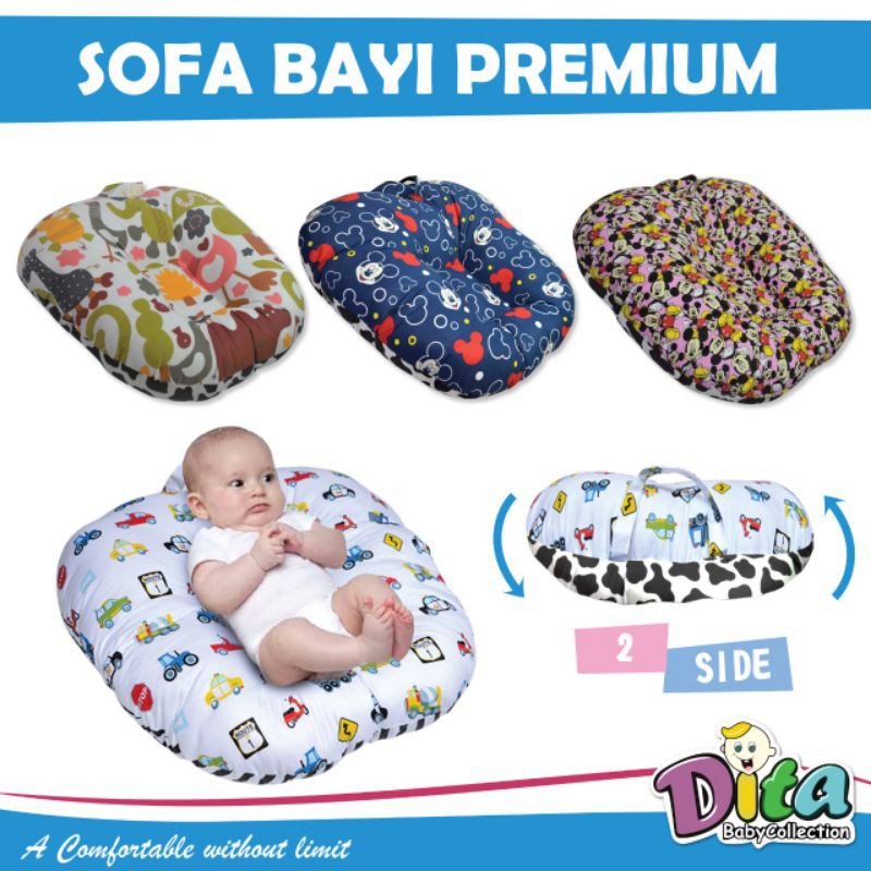 KUALITAS PREMIUM !!! Sofa Bayi Tempat tidur bayi praktis sofa bayi motif kasur bayi