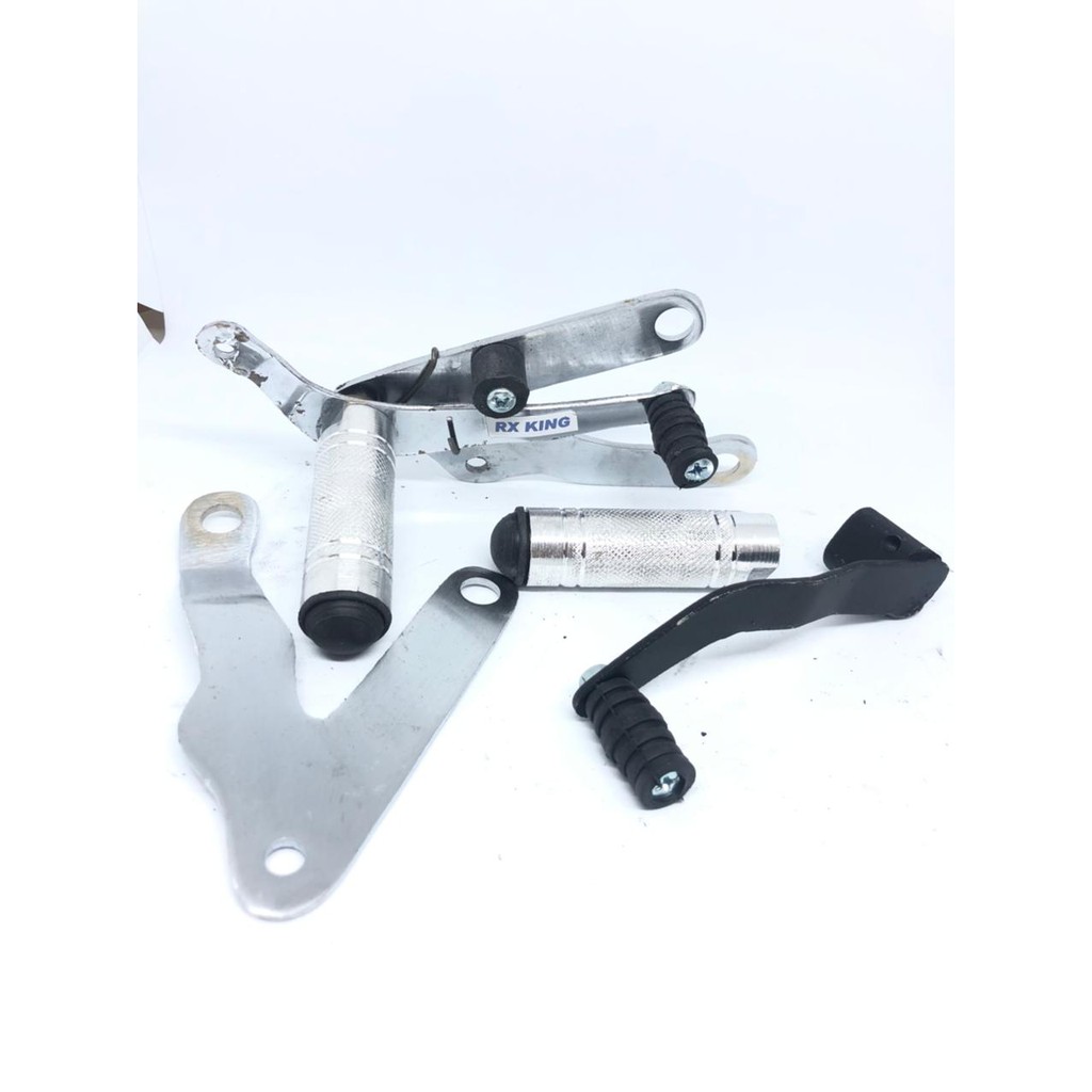 FOOTSTEP depan UNDERBONE motor RKING RXK RX KING chrome besi tebal 1 set - step underbone set oper gigi motor RXKING RXK RX KING CHROME BESI TEBAL