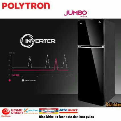 KULKAS POLYTRON INVERTER PRW25VX PRW 25VX PRW-25VX 240LITER