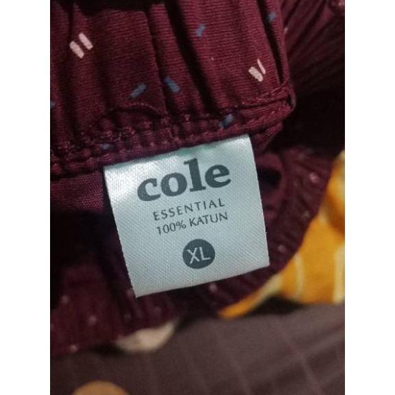 Paling Diminati Boxer cole 100% katun / kolor cole