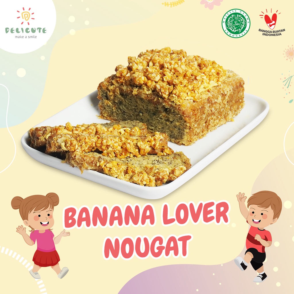 Banana Lover Nougat Delicute - moist Banana Cake Kacang Nougat