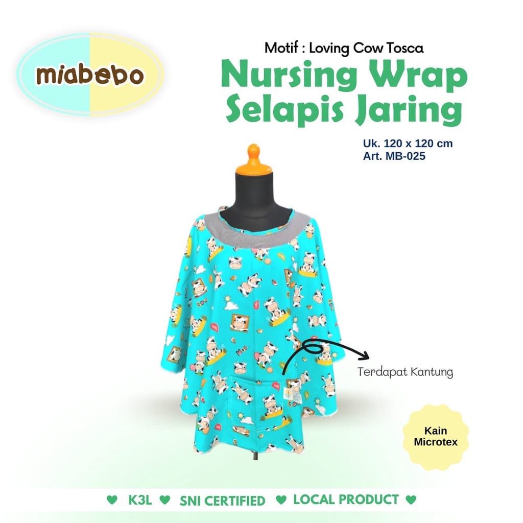 Miabebo Nursing Wrap Selapis Jaring MB-025/APRON IBU MENYUSUI/PENUTUP MENYUSUI