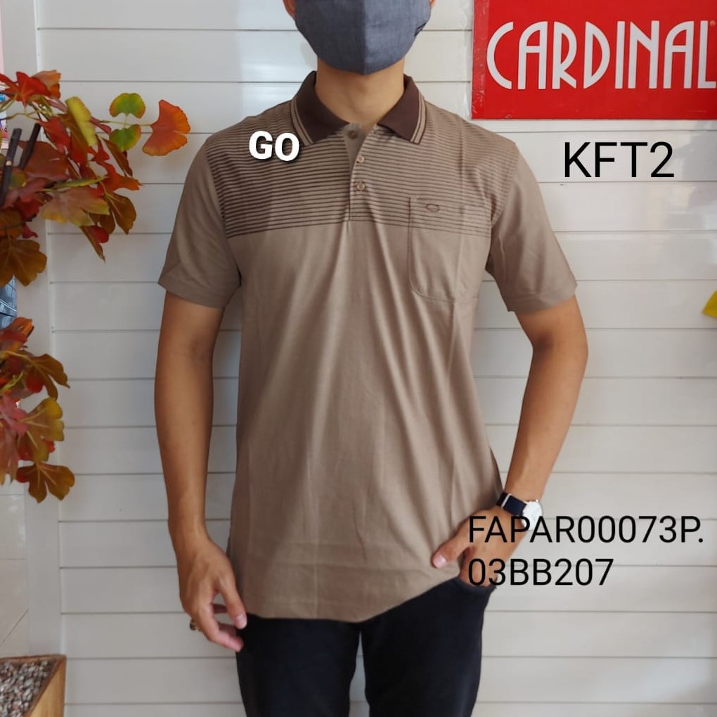 gof KFT CARDINAL FORMAL TSHIRT Pakaian Pria Atasan Kaos Polo T-shirt Casual Original Lengan Pendek