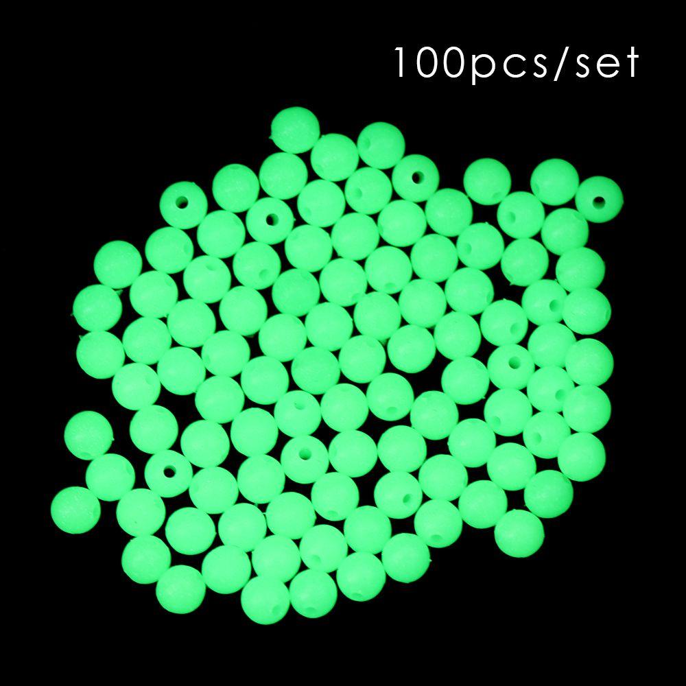 Lanfy Manik-Manik Memancing Bercahaya Luar Ruangan Memancing Umpan Umpan Pancing Aksesoris Malam Memancing Bercahaya Bola Bulat Hijau Manik-Manik Memancing Umpan Memancing Stopper