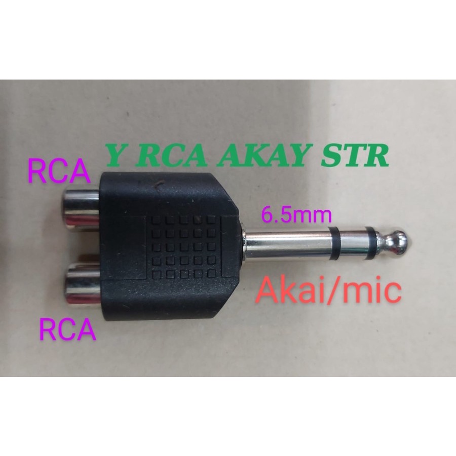 jack jek T RCA to akai mic stereo
