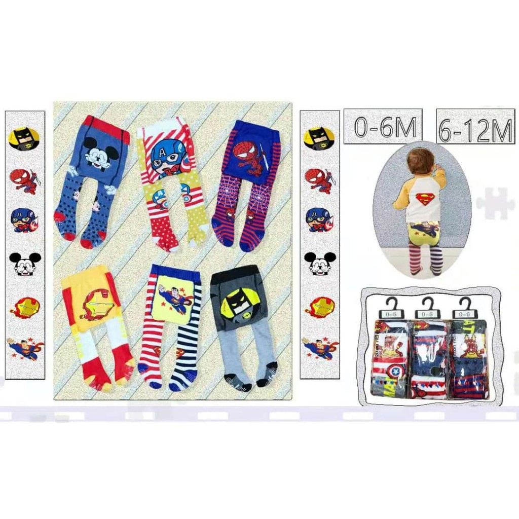 Legging Bayi Tutup Kaki Cotton Rich Tights Boy - 4351