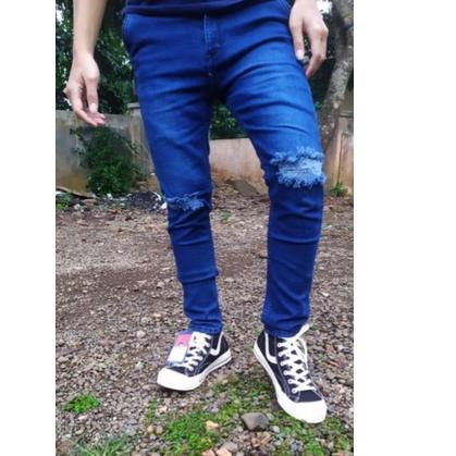 

Big Sale Celana pensil sobek Pria Ripet Jins Sof Jins 爽