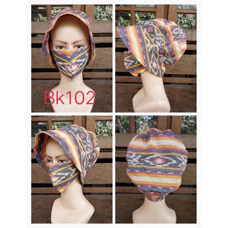 Topi Masker Tenun / Bucket Hat Tenun