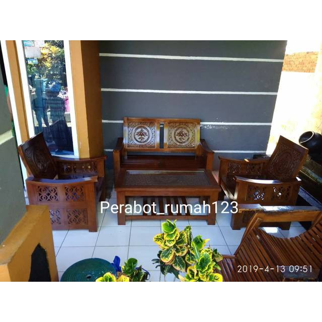 Kursi tamu minimalis jokowi jati jepara