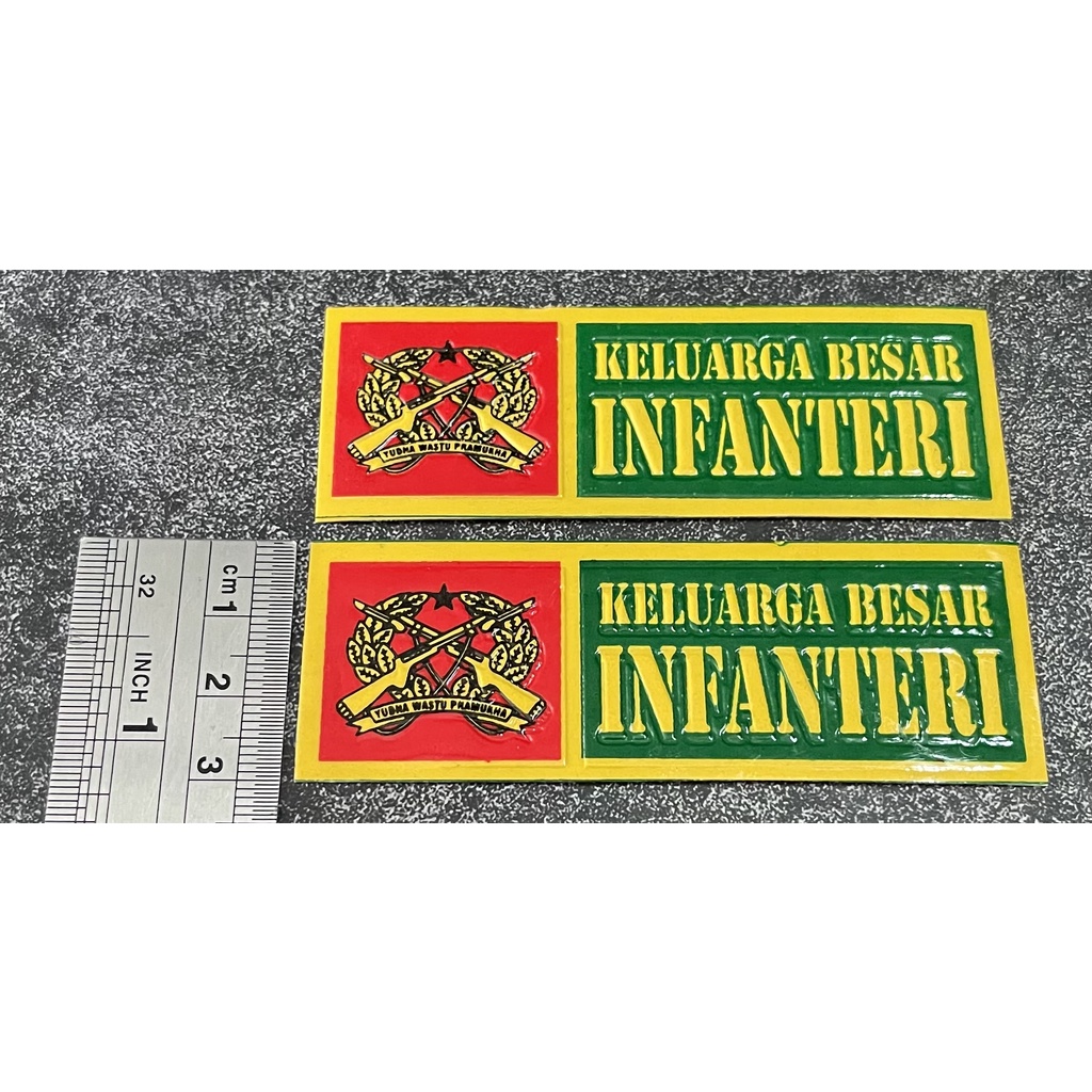 Sticker Plat Infanteri - Stiker Plat Infanteri - Stiker Infanteri Mobil - Stiker Motor Infanteri