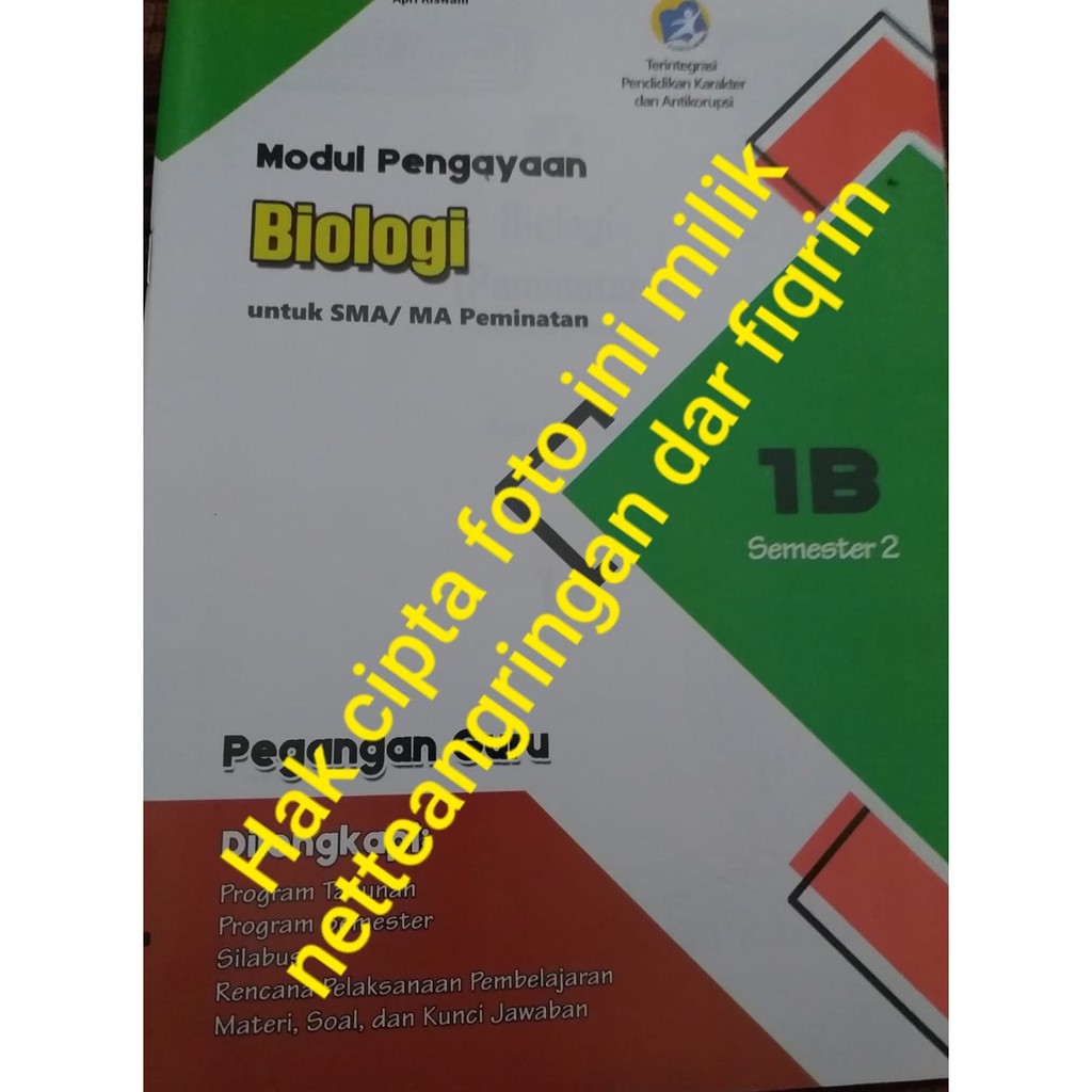 Buku Pegangan Guru Biologi SMA K13 Kelas 10 11 X XI Semester 2 revisi 2018 hayati