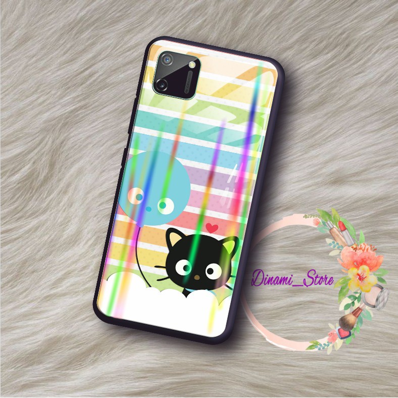 back case glass aurora coco cat vivoVivo Y91 Y17 Y12 Y15 Y93 Y95 Y81 Y83 Y71 Y53 y20 Y30 Y50 DST380