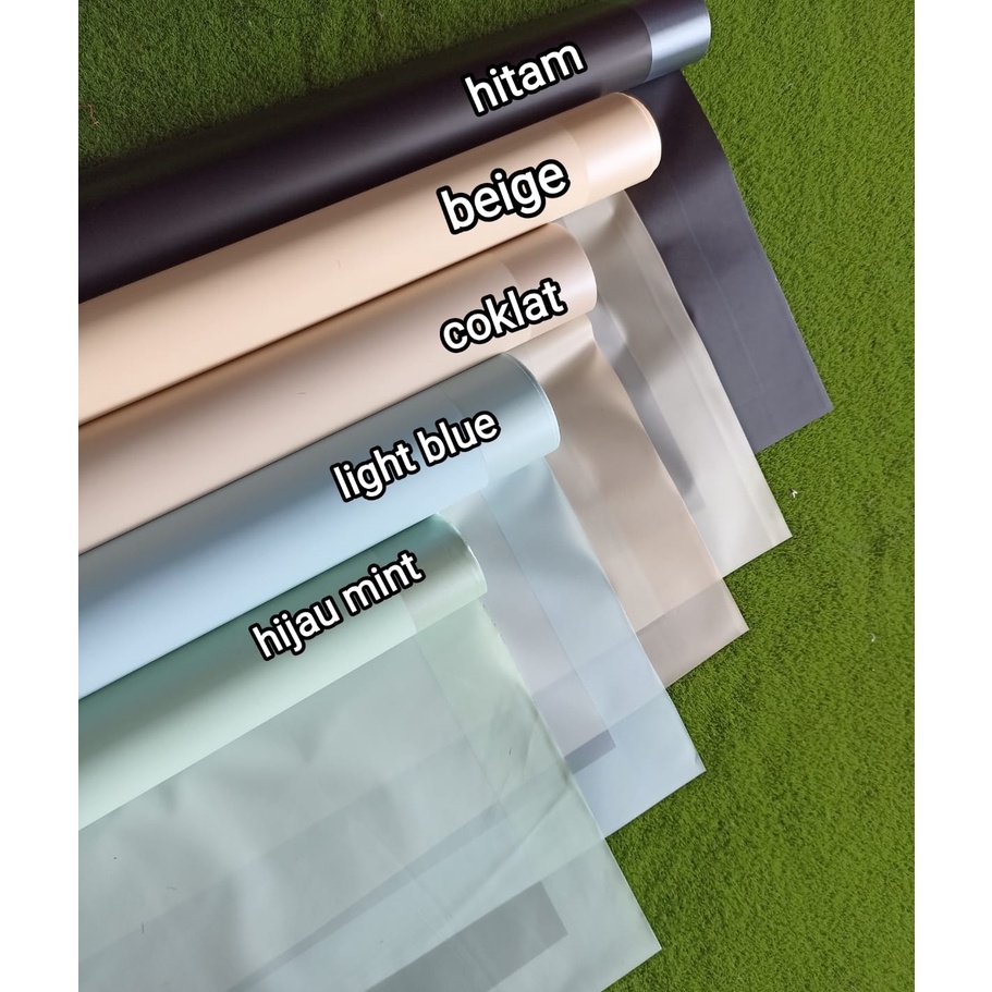 

3 lembar kertas buket double frame transparant