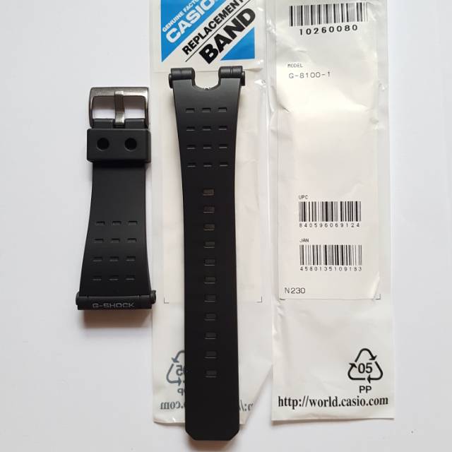 STRAP G-SHOCK G-8100-1 G 8100 Casio Original