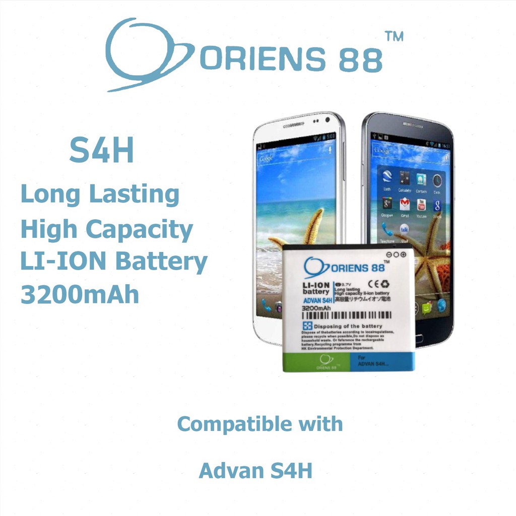 (P) Baterai batre battery Advan S4H double power/IC oriens88