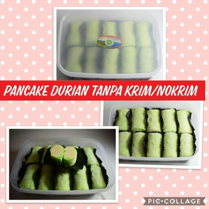 

Pancake durian no cream full daging durian