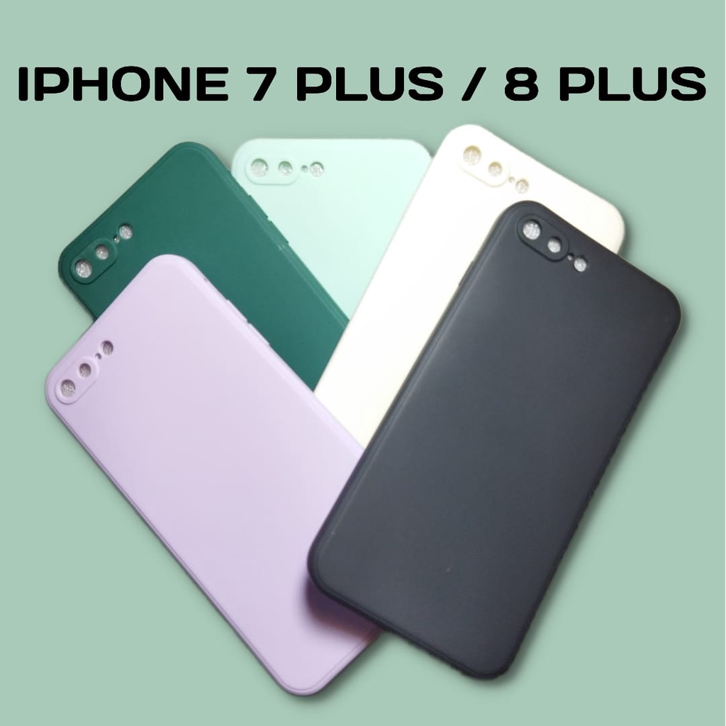 CASE MACARON IPHONE 7 PLUS / 8 PLUS | CASE  IPHONE  | CASE MACARON | CASE SQUARE EDGE | CASE LUCU | 