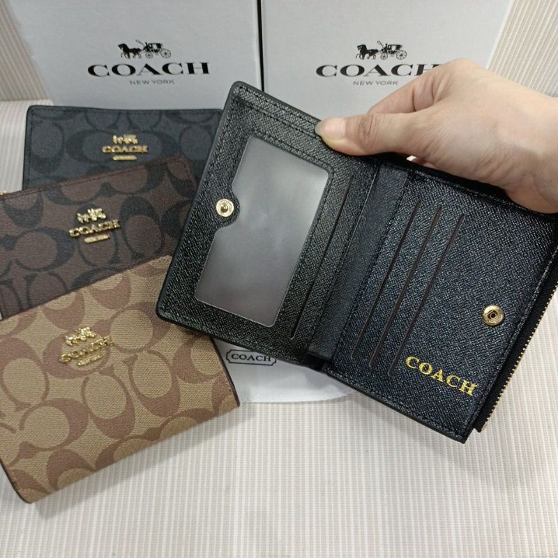 Dompet wanita C signature mini with box + dustbag (L2zipper)