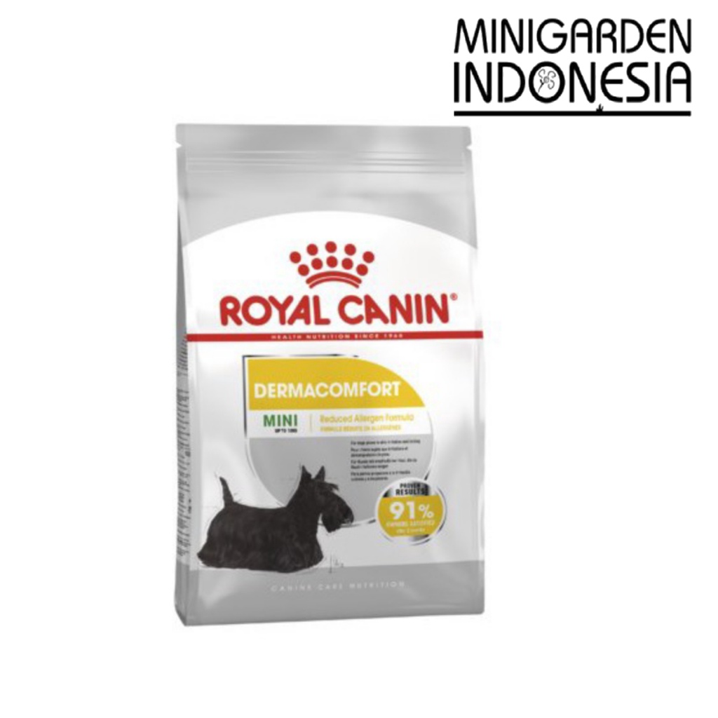 ROYAL CANIN MINI DERMA 3KG dermacomfort dogfood dryfood makanan anjing dewasa pakan royalcanin 3 KG