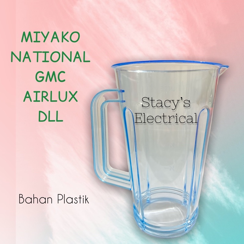 GELAS BLENDER JUICE MIYAKO NATIONAL GMC 1 LITER (GELAS SAJA)