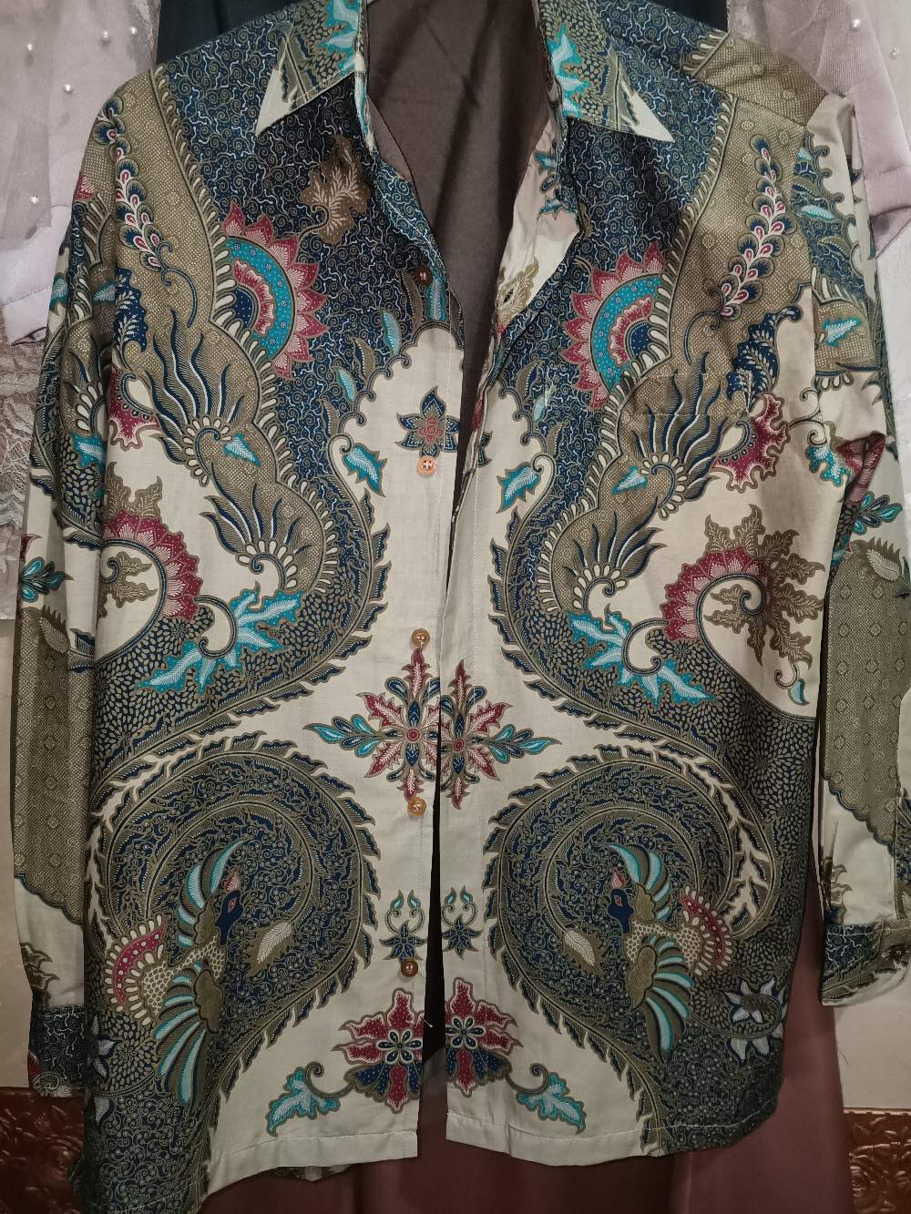 Batik, Kemeja Slimfit Pria,baju Batik Cowok Lengan Panjang Katun Baturaden Premium