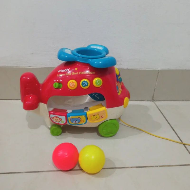 vtech learn and sort helicopter preloved