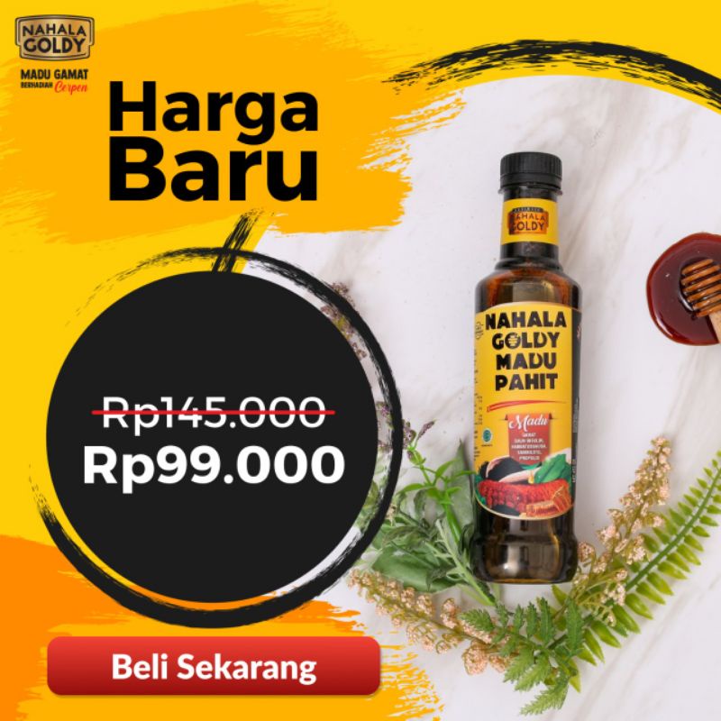 NAHALA GOLDY - Madu Hitam Pahit Gamat - Original