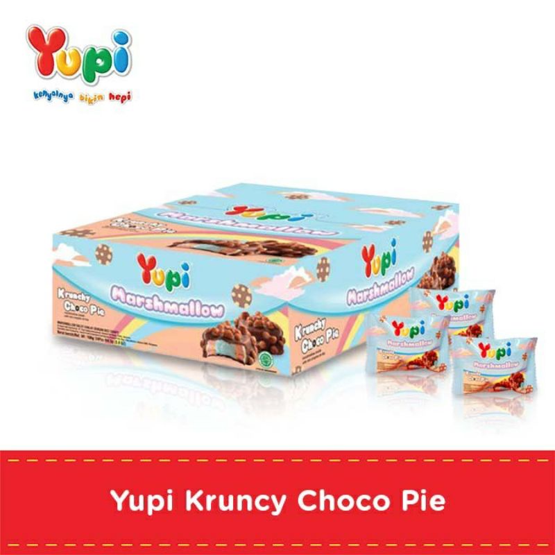 Yupi marshmallow krunchy choco pie