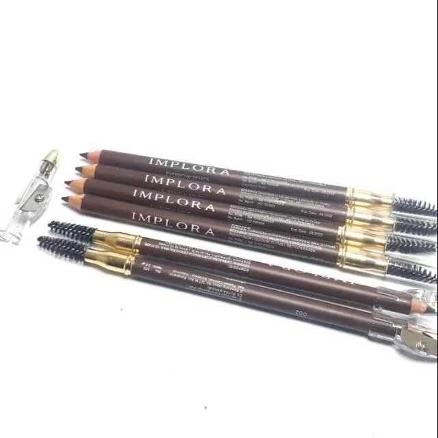 Pensil Alis Implora Coklat Eyebrow Pencil Celak Alis Warna Cokelat