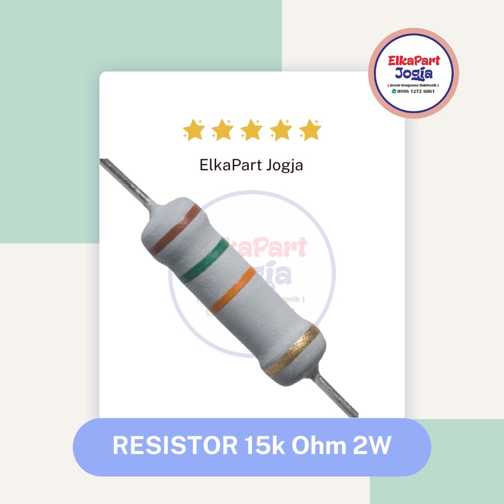 RESISTOR JAPAN 2W 5% 15k Ohm Resistor Metal Film