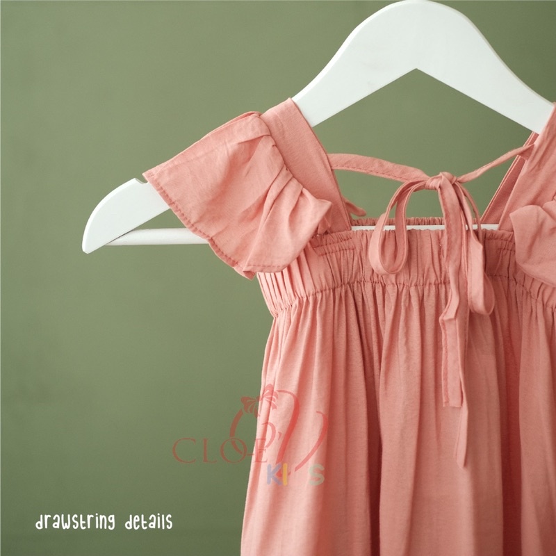 CLOEVKIDS - Shea Dress Anak Casual Dress Pantai Anak Perempuan Dress Pesta Anak Perempuan