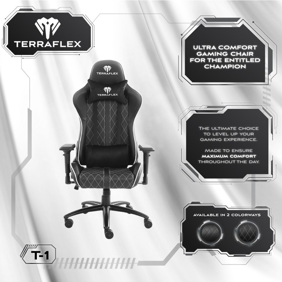 Terraflex T1 / T-1 4D Gaming Chair / Kursi Gaming