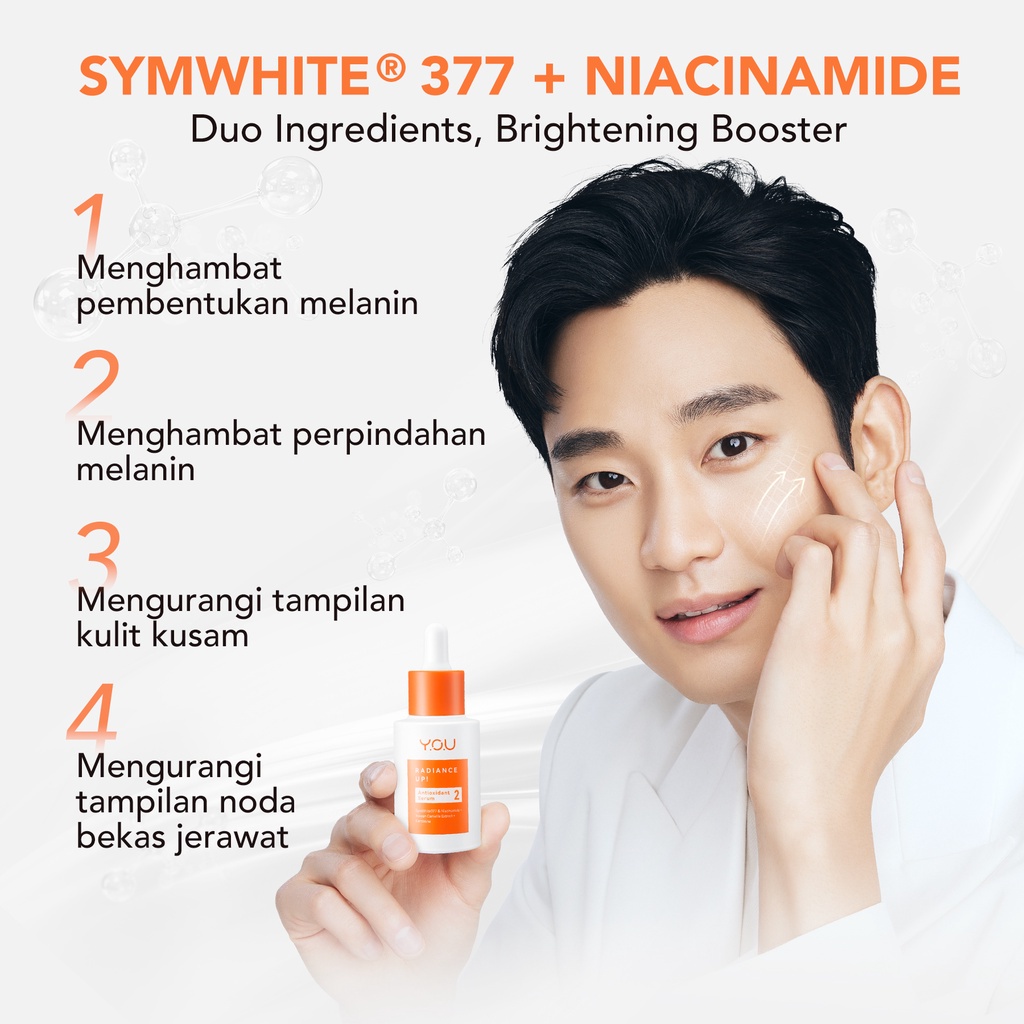 YOU Radiance Up! Brightening Serum KIMSOOHYUN Special Edition Sticker KSH Serum Pencerah Wajah Whitening BPOM